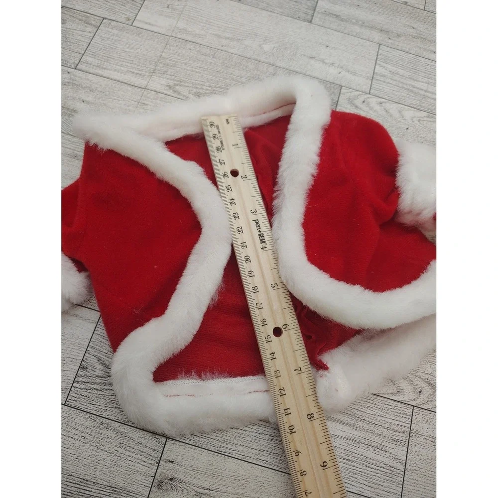 Doll Santa Costume Set • Christmas Holiday Outfit‎ • Red White Festive Clothes - Picture 7 of 9